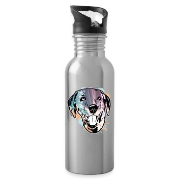 Dalmatian - Water bottle with straw - silver - Right
