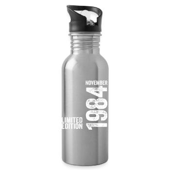 November 1984 Limitierte Auflage November 1984 - Trinkflasche mit integriertem Trinkhalm - Lightsilver - Rechts