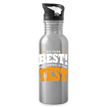 Exam Teacher Abi Abitur - Water bottle with straw - silver - Right