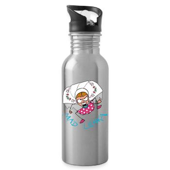 MADLENKA - DS - Trinkflasche mit integriertem Trinkhalm - Lightsilver - Rechts