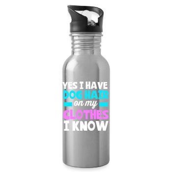Dog groomer - Water bottle with straw - silver - Right