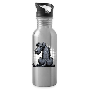 Irish Wolfhound Wolfhound Wolfhound Owner Wolfhound Fan - Water bottle with straw - silver - Right