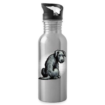 Irish Wolfhound Wolfhound Wolfhound Owner Wolfhound Fan - Water bottle with straw - silver - Right