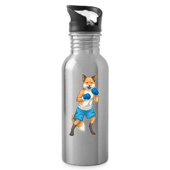 Fuchs Boxer Boxing Gloves Boxing - Water bottle with straw - silver - Right