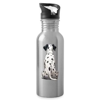 Dalmatian - Water bottle with straw - silver - Right