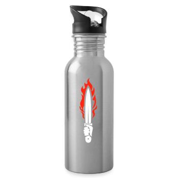 DIC DIR DAC - Trinkflasche mit integriertem Trinkhalm - Lightsilver - Rechts