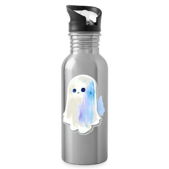 Boo - Trinkflasche mit integriertem Trinkhalm - Lightsilver - Rechts