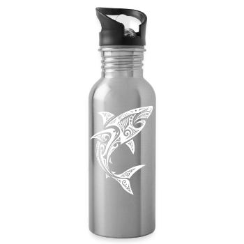 Hai - Trinkflasche mit integriertem Trinkhalm - Lightsilver - Rechts