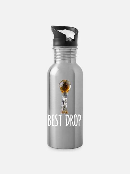 Trichom Best Drop - Trinkflasche mit integriertem Trinkhalm - Lightsilver
