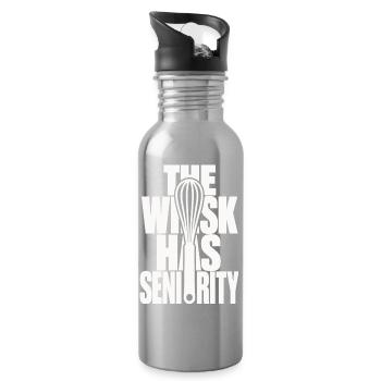 Schneebesen – The Whisk Has Seniority - Trinkflasche mit integriertem Trinkhalm - Lightsilver - Rechts