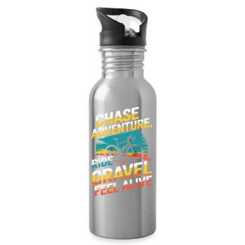 Chase Adventure Ride Kies Fühlt sich lebendig an - Trinkflasche mit integriertem Trinkhalm - Lightsilver - Rechts