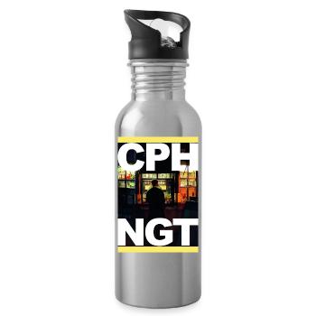 CPHNGT - Trinkflasche mit integriertem Trinkhalm - Lightsilver - Rechts