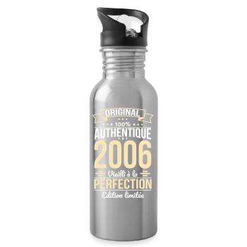 2006 – Aged to Perfection – Limitierte Ausgabe - Trinkflasche mit integriertem Trinkhalm - Lightsilver - Rechts