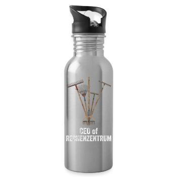 Full Stack Entwickler Coding Programmierer Full St - Trinkflasche mit integriertem Trinkhalm - Lightsilver - Rechts