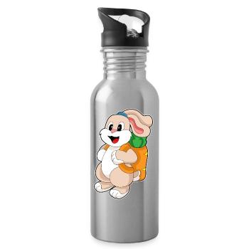École de sac à dos Bunny Student - Gourde avec paille intégrée - argent clair - Droite