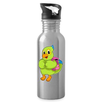 Parrot Student Backpack School - Gourde avec paille intégrée - argent clair - Droite