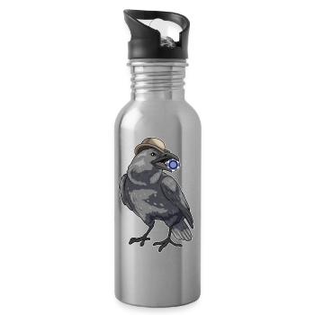 Crow Poker Jetons de Poker - Gourde avec paille intégrée - argent clair - Droite