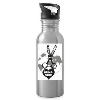 Humanity - Water bottle with straw - silver - Right
