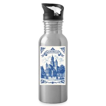 Saint Servatius Basilica Maastricht - Water bottle with straw - silver - Right