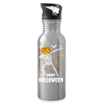Dabby Halloween - Dab Dance Squelette - Automne - Gourde avec paille intégrée - argent clair - Droite