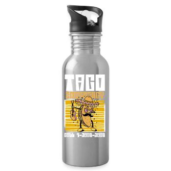 Taco Energie Fiesta - Trinkflasche mit integriertem Trinkhalm - Lightsilver - Rechts