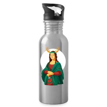 MONA XMAS - spirit of Christmas - Water bottle with straw - silver - Right