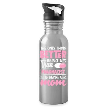 Pharmacist Pharmaceutical Technical - Water bottle with straw - silver - Right