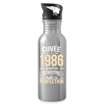 1986 – Aged to perfection - Water bottle with straw - silver - Right