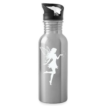 Fairy Elf - Water bottle with straw - silver - Right