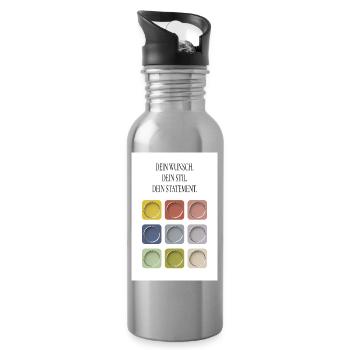 Votre désir Votre style Votre déclaration - Gourde avec paille intégrée - argent clair - Droite