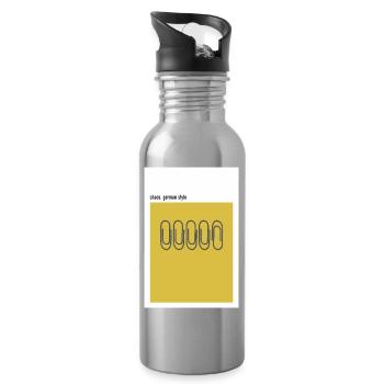Chaos – German Style Paper Clip - Water bottle with straw - silver - Right