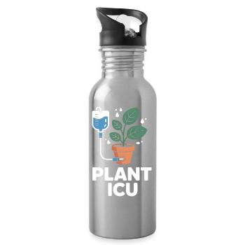 Plant Icu Plant Rescuer Pfnaze - Water bottle with straw - silver - Right
