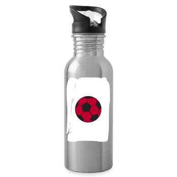 Japan Nippon Nihon JAPANESE Asia Sport FAN - Water bottle with straw - silver - Right