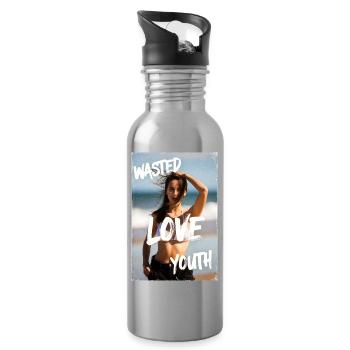 W*st*d Love Youth Beach Look - Water bottle with straw - silver - Right