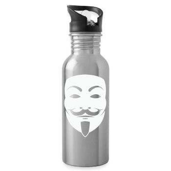 Anonymus_Maske - Gourde avec paille intégrée - argent clair - Droite