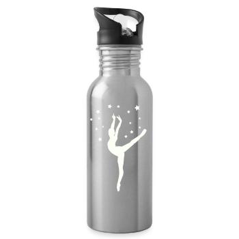 Dancer in the Star Dance - Water bottle with straw - silver - Right