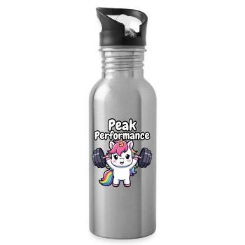 Peak Performance Unicorn Lifter - Water bottle with straw - silver - Right