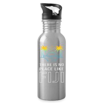 Fiji - Trinkflasche mit integriertem Trinkhalm - Lightsilver - Rechts