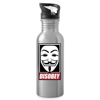 Disobey Colors changeable - Water bottle with straw - silver - Right