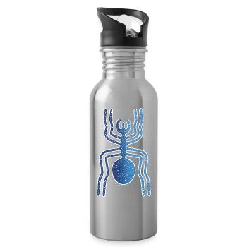 Nazca Spinnentier - Trinkflasche mit integriertem Trinkhalm - Lightsilver - Rechts