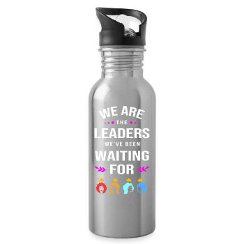 Frauentag Feminismus Feminist Feministin - Trinkflasche mit integriertem Trinkhalm - Lightsilver - Rechts
