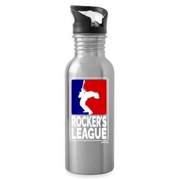 Rockers League, white - Water bottle with straw - silver - Right