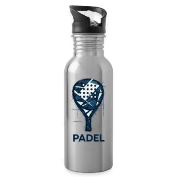 Padel racket - Padeliste - Water bottle with straw - silver - Right