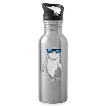 Dolphin Sunglasses - Water bottle with straw - silver - Right