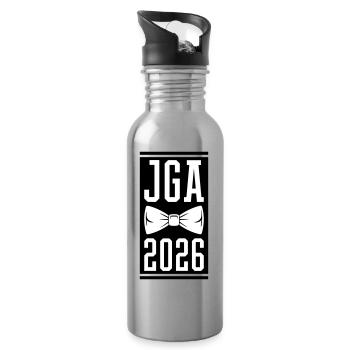 Jga 2026 Bachelor Party - Water bottle with straw - silver - Right