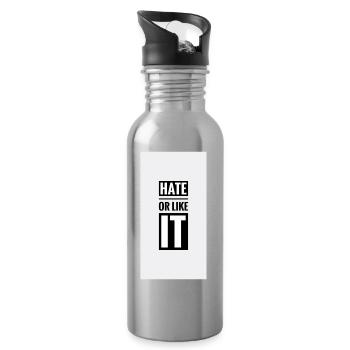 NG20220913 044511 01 - Trinkflasche mit integriertem Trinkhalm - Lightsilver - Rechts