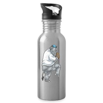 Rhino Baseball Baseball Glove - Water bottle with straw - silver - Right