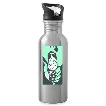 icekiss_fill - Gourde avec paille intégrée - argent clair - Droite