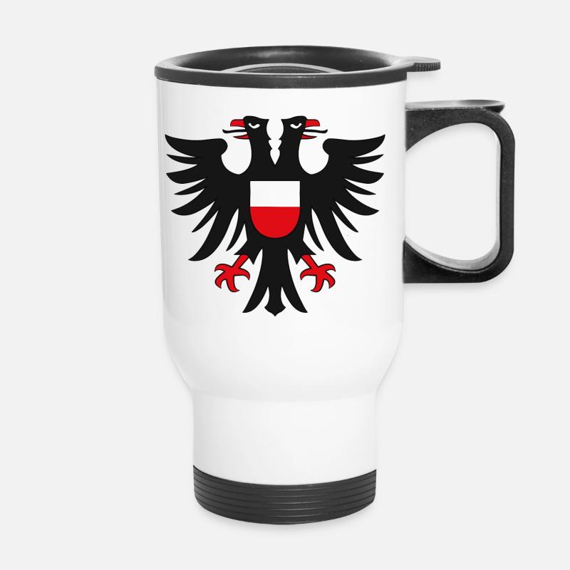 HL - eagle - Thermal mug with handle - white