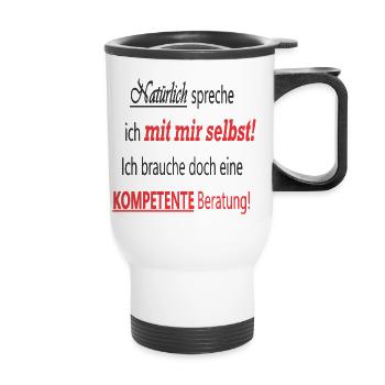 Funny saying - Thermal mug with handle - white - Front